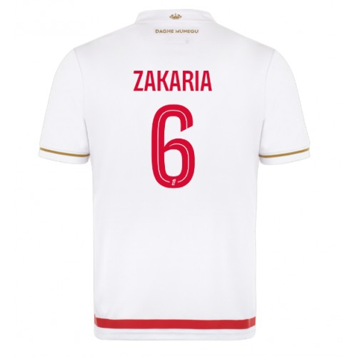 Stroje piłkarskie AS Monaco Denis Zakaria #6 Koszulka Podstawowej 2025-26 Krótki Rękaw